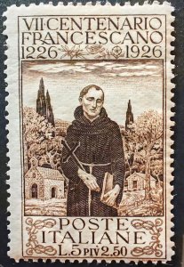 Italy. Unused postage stamp issued in 1926 to commemorate the 700th anniv...