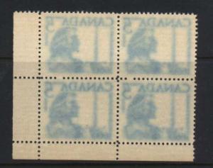 Canada #390 VF/NH Analine Ink Block