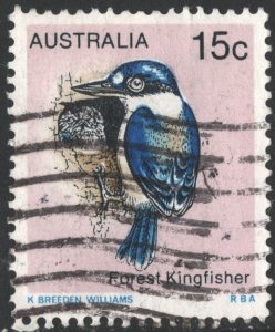 Australia SC#715 15¢ Birds: Forest Kingfisher (1979) Used