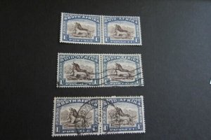 South Africa 1950 Sc 62,62c,62f FU
