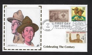 1998 Boy Girl Scouts Celebrate Century # 3183j FDC InfoGold #41