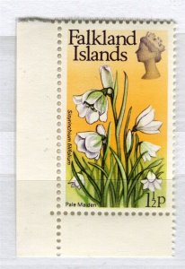 FALKLANDS; 1972 early Flowers issue fine MINT MNH Marginal 1.5p. value