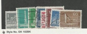 Germany - Berlin, Postage Stamp, #9N120//9N133 (8 Different) Used, 1956