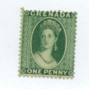 #3 * GRENADA one penny , nice stamp hinged Cat $100 mint stamp