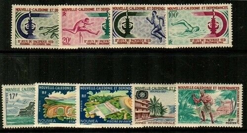 New Caledonia Scott 348-56 Mint hinged (Catalog Value $38.15)