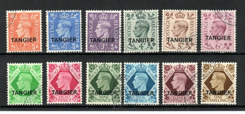 Morocco Agencies - Tangiers International Zone 1949 GB opt values to 1s FU CDS