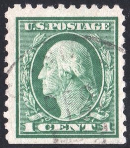 SC#462 1¢ Washington Single (1916) Used