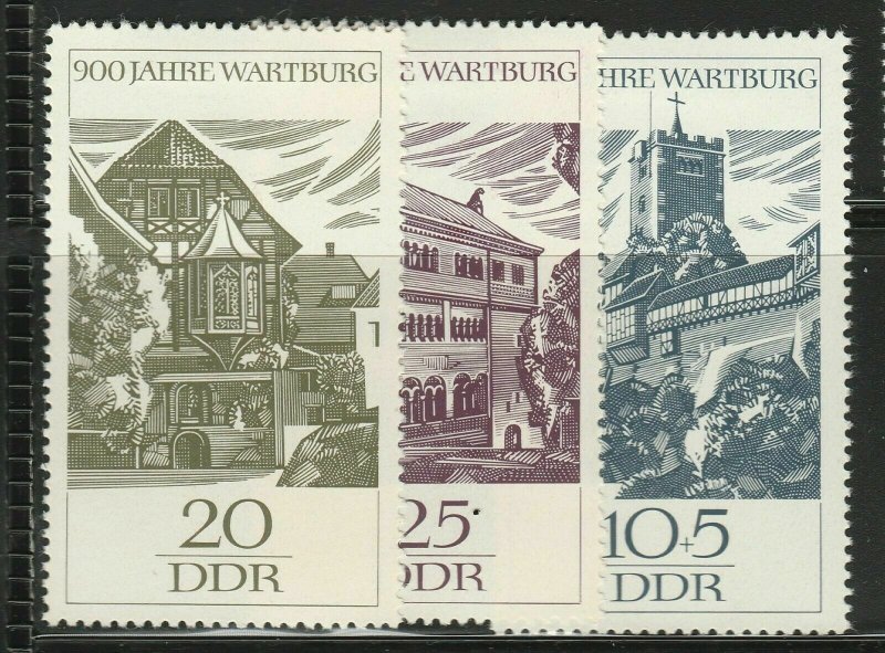 1966 Germany GDR DDR Scott 877-878, B145 Full Set MH* A16P36F991-