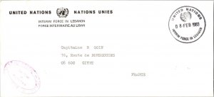 United Nations Soldier's Free Mail 1983 United Nations, Interim Force in Leba...