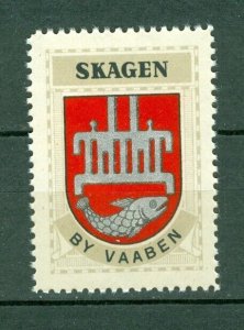 Denmark. 1940/42 Poster Stamp. MNG Coats Of Arms: Town: Skagen. Fishing