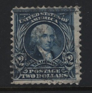 312 F-VF used neat cancel with rich color cv $ 200 ! see pic !