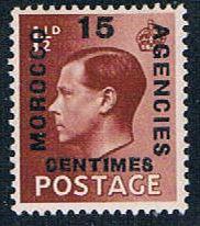 Morocco Agencies 80 MLH surcharged 1936 (M0295)+