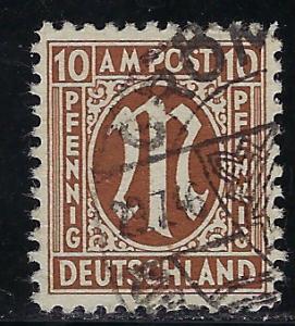 Germany AM Post Scott # 3N7a, used