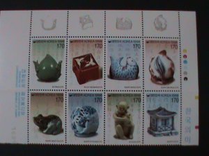 KOREA-1998 SC#1950a ANCIENT TREASURY-CERAMICS MNH BLOCK-VF-HARD TO FIND