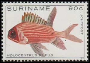 Suriname C90 - Mint-NH - 90c Longspine Squirrelfish (1979) (cv $1.10)