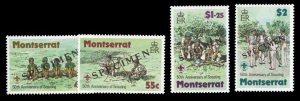 Montserrat #397-400S, 1979 Boy Scouts, set of four, overprinted Specimen, nev...