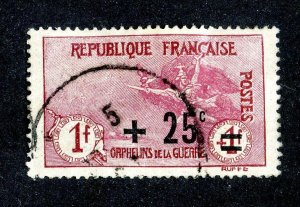 1922 France Sc # B18 used cv. $37.50 ( 2526 WX )