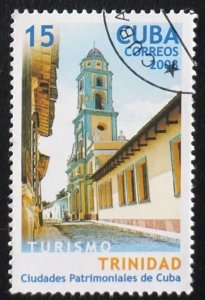 CUBA Sc# 4881  HISTORIC CUBAN CITIES tourism TRINIDAD 15c  2008 used cto