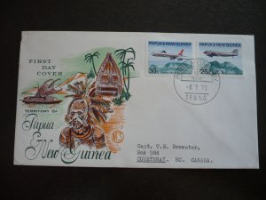 Postal History - Papua New Guinea - Scott# 309-310 - First Day Cover