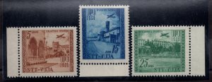 Trieste B - U.P.U. Airmail No. 17/19 cpl series. MNH