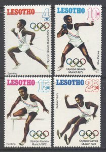 Lesotho Scott 124/127 - SG223/226, 1972 Olympic Games Set MNH**