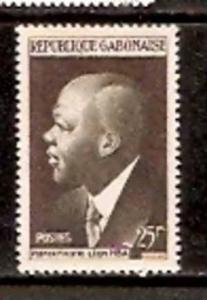 Famous People, First Gabon President Leon M'ba 1959 MNH Sc 149 # 1816