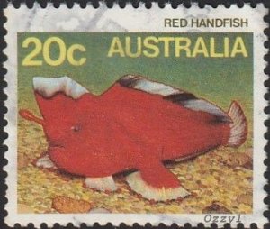 Australia #906 1985 20c Red Handfish USED-F-VF-NH. 