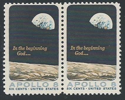 US Cat # 1371, Apollo 8 - Pair,  M-NH*-