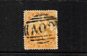 NEVIS  1866-76  4d  ORANGE  FU    SG 11  