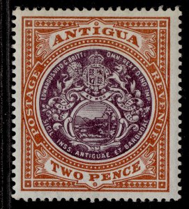 ANTIGUA EDVII SG33, 2d dull purple & brown, LH MINT.