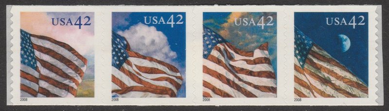 4236-39 4239a Flags 24/7 Strip of 4 MNH $1 Shipping