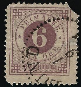 Sweden #44 Used F-VF hr faulty corner ....Chance to buy a real Bargain!