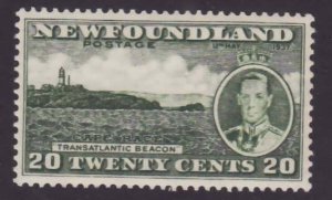 Newfoundland-Sc#240b- id20-unused og hinged 20c Cape Race-perf 13.3x13.2-KGVI-