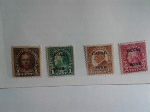 CANAL ZONE # 70-73 SET OF 4 STAMPS  MINT HINGED