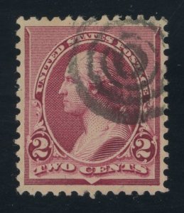 USA 219d - 2 cent Washington Lake Shade - VF Used with target cancel