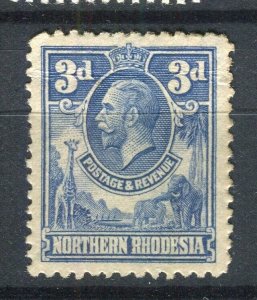 NORTHERN RHODESIA; 1930s early GV pictorial Mint hinged Shade of 3d. value