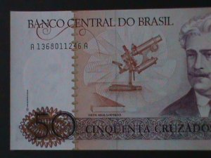 ​BRAZIL-1986-CENTRAL BANK $50 CRUZEIROS UNCIR-VF- WE SHIP TO WORLDWIDE