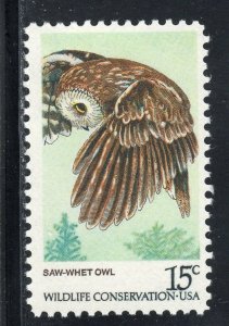 SAW WHET OWL * #1761 * U.S. Postage Stamp MNH
