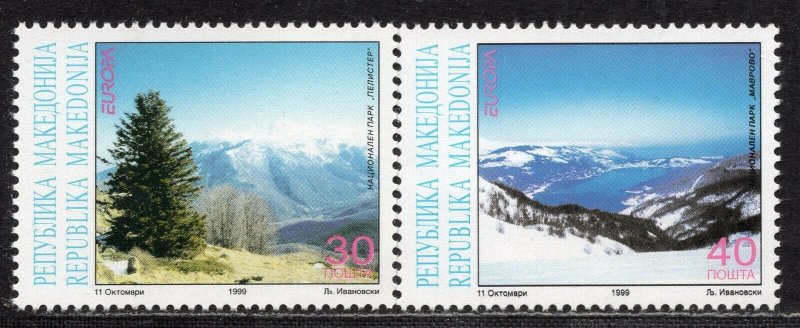 EUROPA 1999 - Macedonia - Nature Reserves and Parks - MNH Set