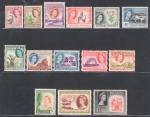 1953 Southern Rhodesia, Stanley Gibbons n. 78/91 - MNH**