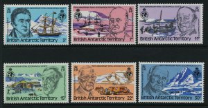 British Antarctic Territory 76-81 MNH Ships, Aircraft, Explorers, Dogs 