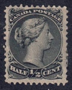 Canada #21 Mint Hinge Remnant Single Stamp cv $110