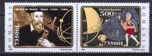 Romania 2003 Astronomy Astrology Nostradamus Mi.5751 -2 pair MNH
