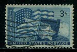 938 US 3c Texas Statehood, used