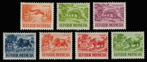 Indonesia Scott 450-456 Unused lightly hinged.