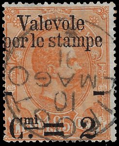 Italy 1890 Sc 62 U vg