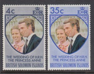 Solomon Islands 259-60 Royal Wedding mint