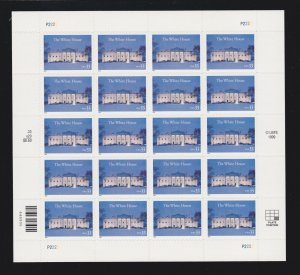 US 3445 33c The White House Mint Stamp Sheet Self Adhesive NH