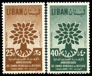 Lebanon C284-5 MNH  - World Refugee Year