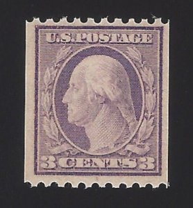 1917 3c George Washington, Coil, Violet Scott 489 Mint F/VF NH